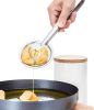 Mesh Strainer Tongs 2 in 1 Stainless Steel Oil Frying Filter Spoon Fry Tool Oil Skimmer with Clip Cooking Gadget Tool