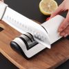 1pc Electric Knife Sharpener Multifunctional Fast Small Fully Automatic Knife Sharpener Kitchen Gadgets