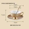 Cup Saucer Spoon Set Coffee Cup Set Porcelain Tea Cup Ceramic Coffee Mug 6.8OZ