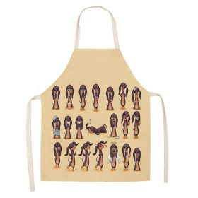 Cartoon Puppy Sleeveless Apron Home Daily Use (Option: W 02502-47x38cm)