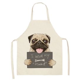 Cartoon Puppy Sleeveless Apron Home Daily Use (Option: W 02525-68x55cm)