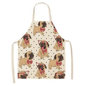 Cartoon Puppy Sleeveless Apron Home Daily Use (Option: W 02511-68x55cm)