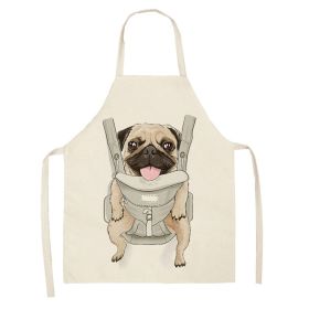 Cartoon Puppy Sleeveless Apron Home Daily Use (Option: W 02523-68x55cm)