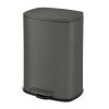 13.2 Gallon Trash Can, Rectangular Step On Kitchen Trash Can