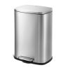 13.2 Gallon Trash Can, Rectangular Step On Kitchen Trash Can