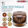 Rice Cooker Small Rice Maker Steamer Pot Electric Steamer Digital Electric Rice Pot Multi Cooker & Food Steamer Warmer 5.3 Qt 5 Core RC0501